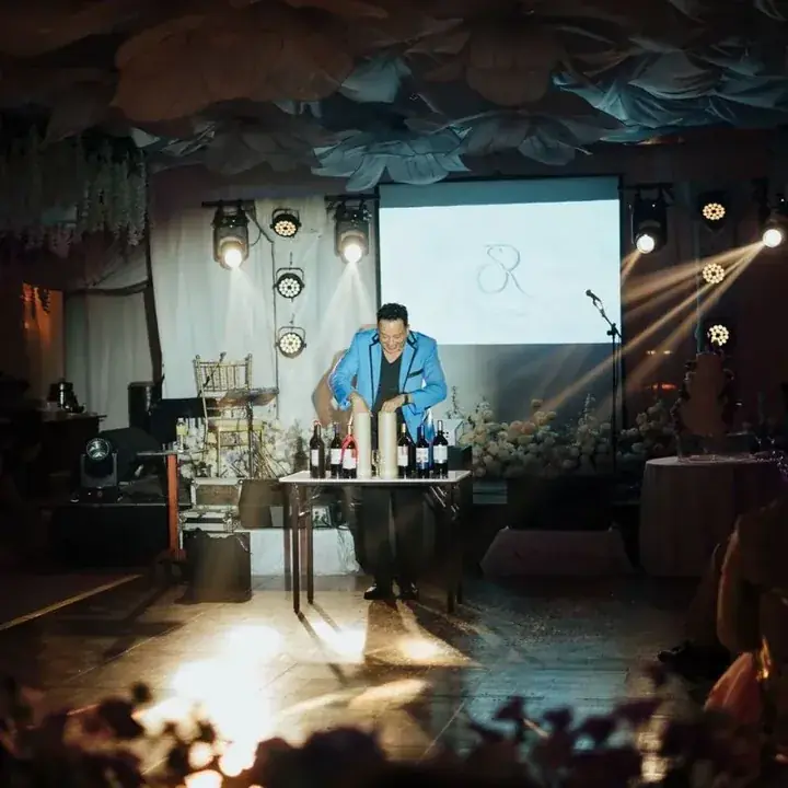 Jose performing stage magic show